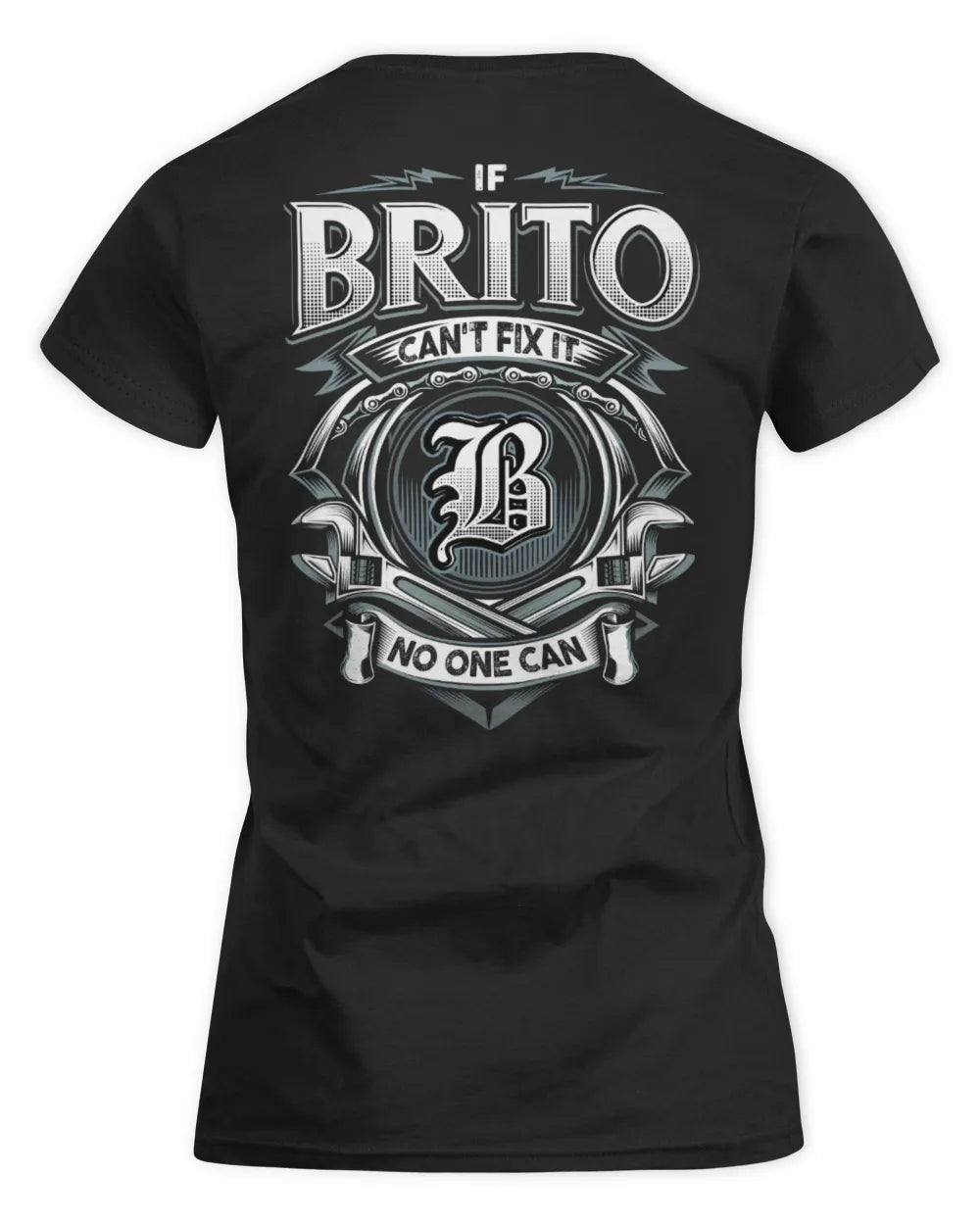 BRITO AP81-K4-626 - Personalized Ahmed Quote Apparel “If Ahmed Can't Fix It, No One Can” - Women's Standard T-Shirt - Black