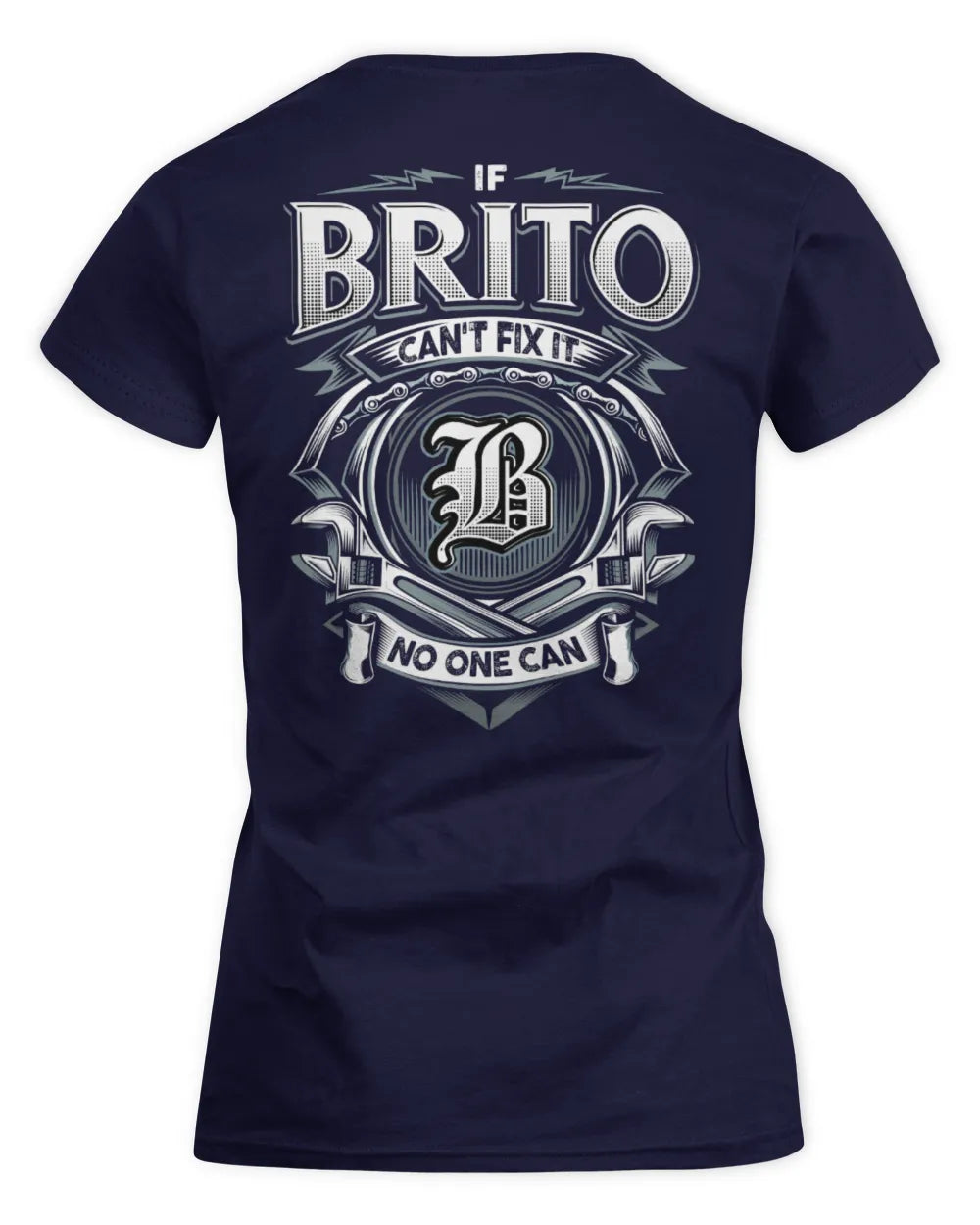 BRITO AP81-K4-626 - Personalized Ahmed Quote Apparel “If Ahmed Can't Fix It, No One Can” - Women's Standard T-Shirt - Navy