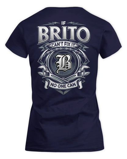 BRITO AP81-K4-626 - Personalized Ahmed Quote Apparel “If Ahmed Can't Fix It, No One Can” - Women's Standard T-Shirt - Navy