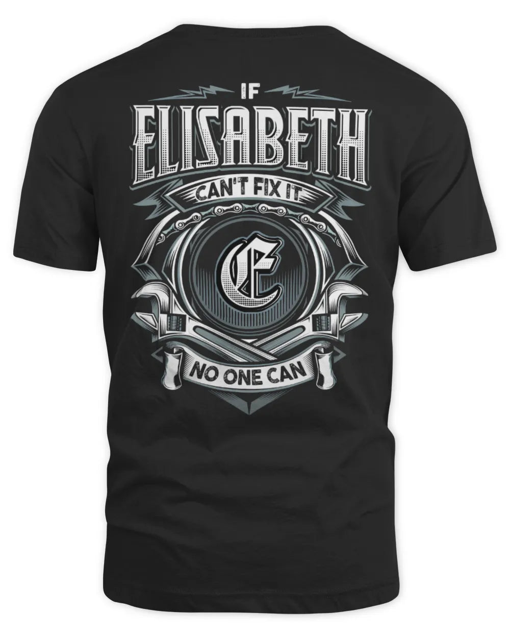 ELISABETH AP81-K4-626 - Personalized Ahmed Quote Apparel “If Ahmed Can't Fix It, No One Can” - Unisex Standard T-Shirt - Black