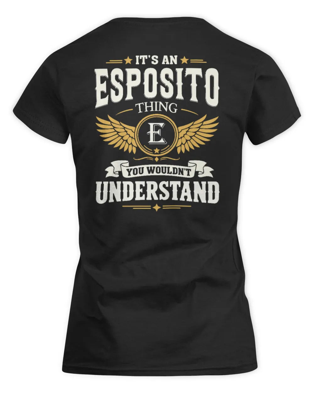 ESPOSITO KT06-M008 It’s a [NAME] Thing – You Wouldn’t Understand | Personalized Vintage T-Shirt - Women's Standard T-Shirt - Black