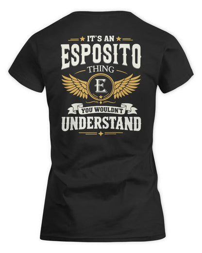ESPOSITO KT06-M008 It’s a [NAME] Thing – You Wouldn’t Understand | Personalized Vintage T-Shirt - Women's Standard T-Shirt - Black