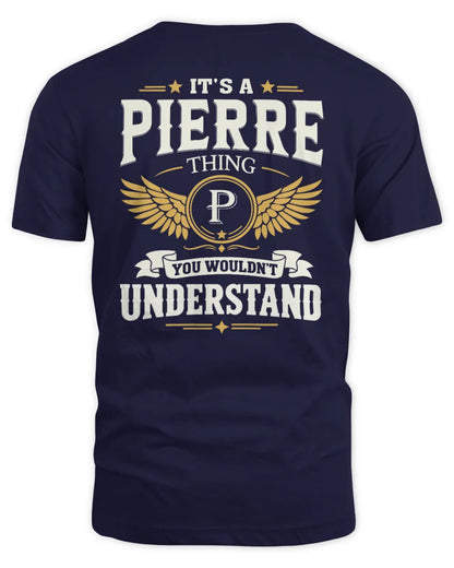 PIERRE KT06-M008 It’s a [NAME] Thing – You Wouldn’t Understand | Personalized Vintage T-Shirt - Unisex Standard T-Shirt - Navy