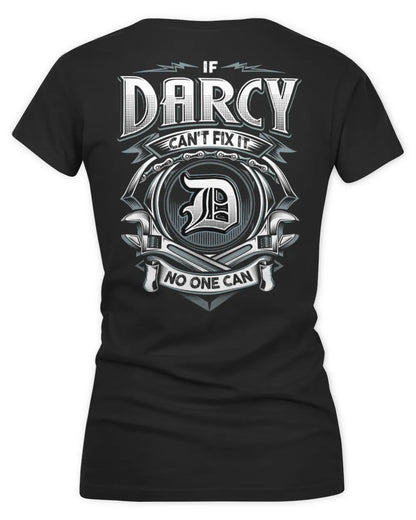 DARCY AP81-K4-626 - Personalized Ahmed Quote Apparel “If Ahmed Can't Fix It, No One Can” - Women's V-Neck T-Shirt - Black