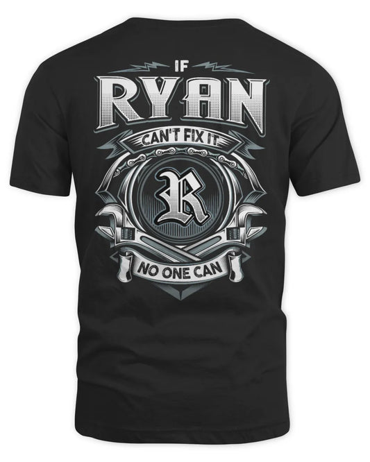 RYAN AP81-K4-626 - Personalized Ahmed Quote Apparel “If Ahmed Can't Fix It, No One Can” - Unisex Standard T-Shirt - Black
