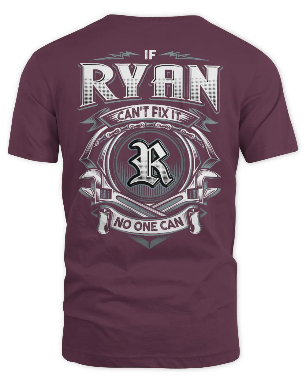 RYAN AP81-K4-626 - Personalized Ahmed Quote Apparel “If Ahmed Can't Fix It, No One Can” - Unisex Standard T-Shirt - Maroon