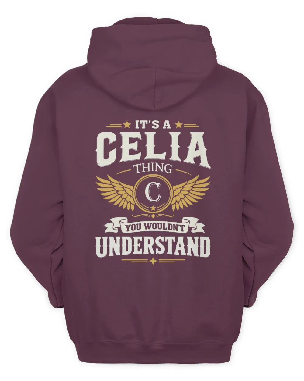CELIA KT06-M008 It’s a [NAME] Thing – You Wouldn’t Understand | Personalized Vintage T-Shirt - Unisex Hoodie - Maroon