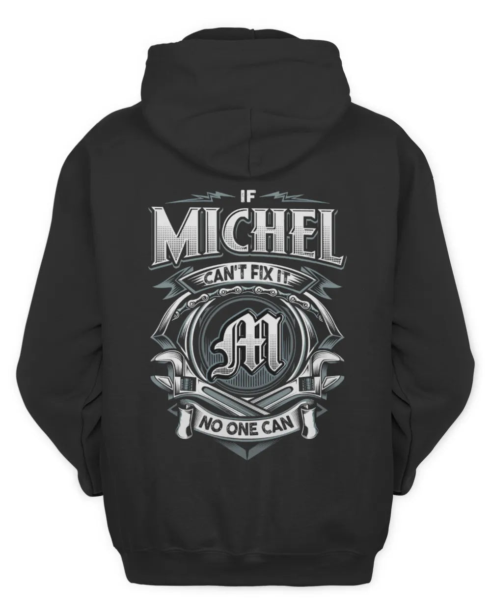 MICHEL AP81-K4-626 - Personalized Ahmed Quote Apparel “If Ahmed Can't Fix It, No One Can” - Unisex Hoodie - Black