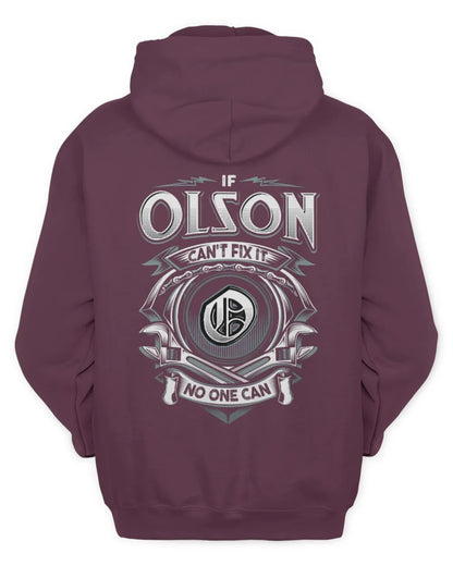 OLSON AP81-K4-626 - Personalized Ahmed Quote Apparel “If Ahmed Can't Fix It, No One Can” - Unisex Hoodie - Maroon