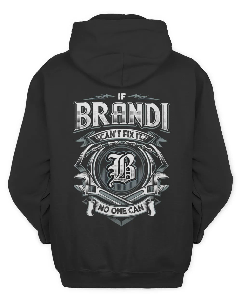 BRANDI AP81-K4-626 - Personalized Ahmed Quote Apparel “If Ahmed Can't Fix It, No One Can” - Unisex Hoodie - Black