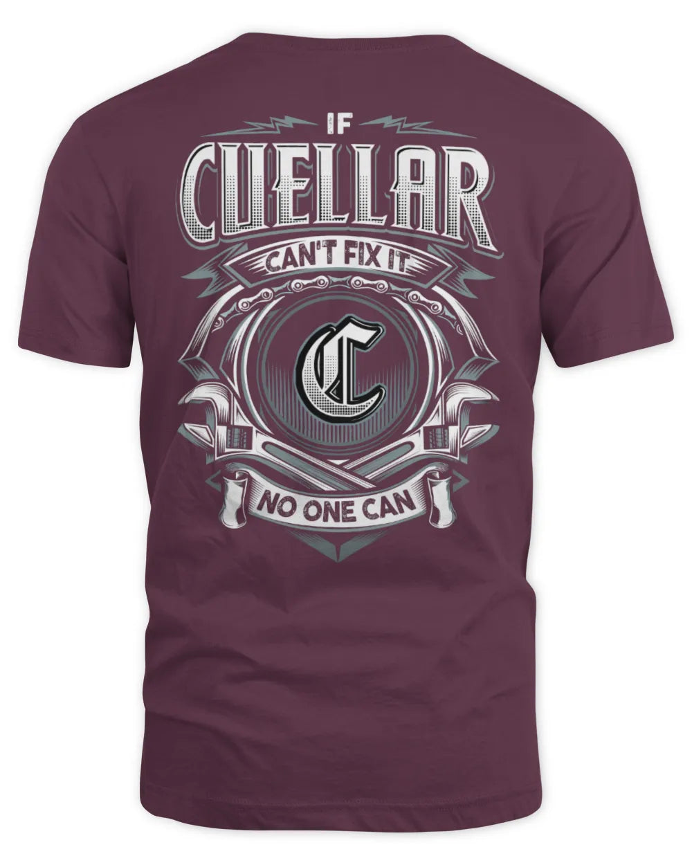 CUELLAR AP81-K4-626 - Personalized Ahmed Quote Apparel “If Ahmed Can't Fix It, No One Can” - Unisex Standard T-Shirt - Maroon