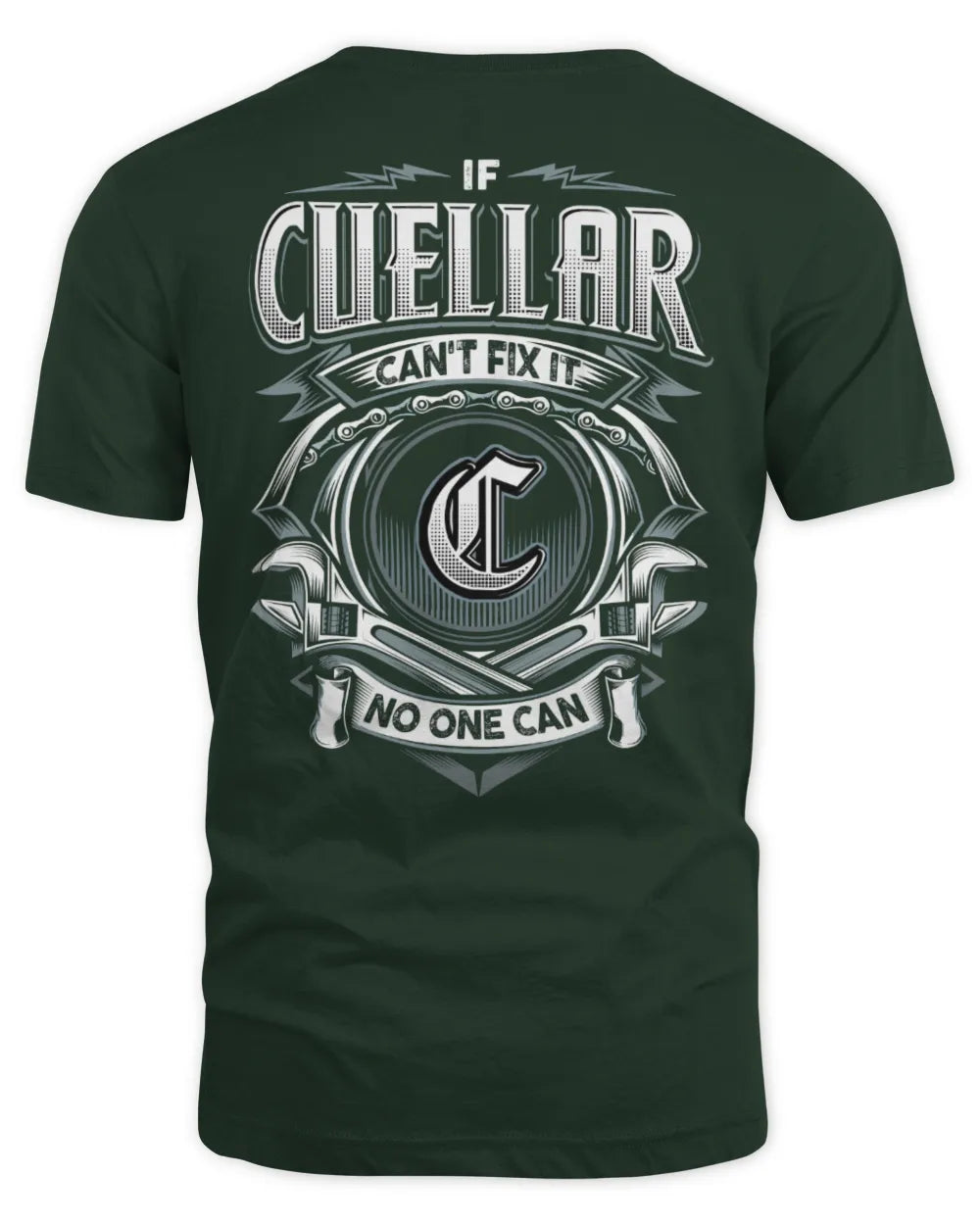 CUELLAR AP81-K4-626 - Personalized Ahmed Quote Apparel “If Ahmed Can't Fix It, No One Can” - Unisex Standard T-Shirt - Forest Green
