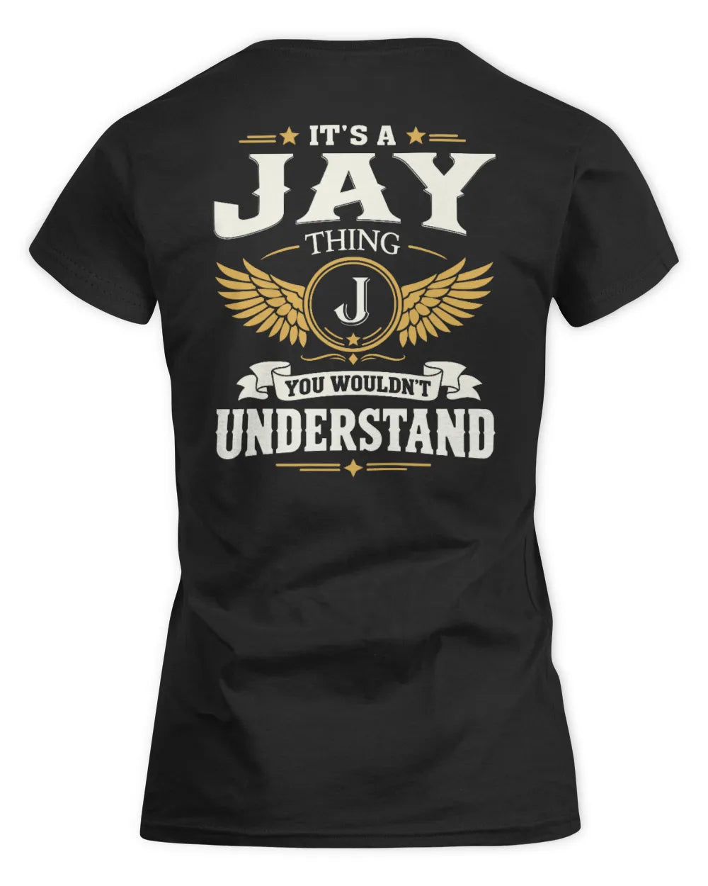 JAY KT06-M008 It’s a [NAME] Thing – You Wouldn’t Understand | Personalized Vintage T-Shirt - Women's Standard T-Shirt - Black