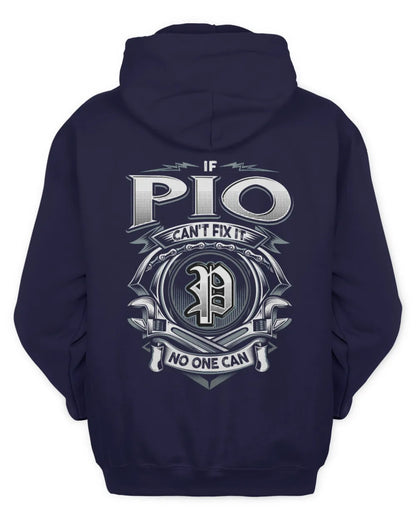 PIO AP81-K4-626 - Personalized Ahmed Quote Apparel “If Ahmed Can't Fix It, No One Can” - Unisex Hoodie - Navy