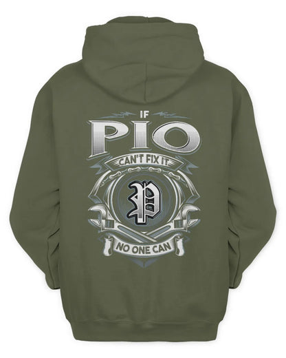 PIO AP81-K4-626 - Personalized Ahmed Quote Apparel “If Ahmed Can't Fix It, No One Can” - Unisex Hoodie - Military Green