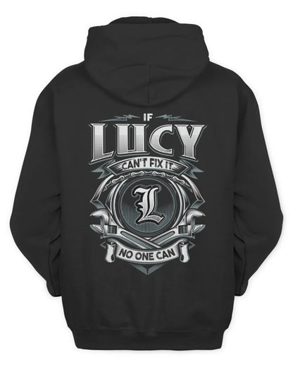 LUCY AP81-K4-626 - Personalized Ahmed Quote Apparel “If Ahmed Can't Fix It, No One Can” - Unisex Hoodie - Black