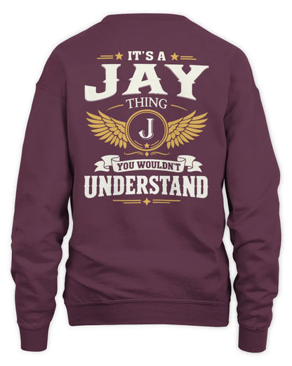 JAY KT06-M008 It’s a [NAME] Thing – You Wouldn’t Understand | Personalized Vintage T-Shirt - Unisex Sweatshirt - Maroon