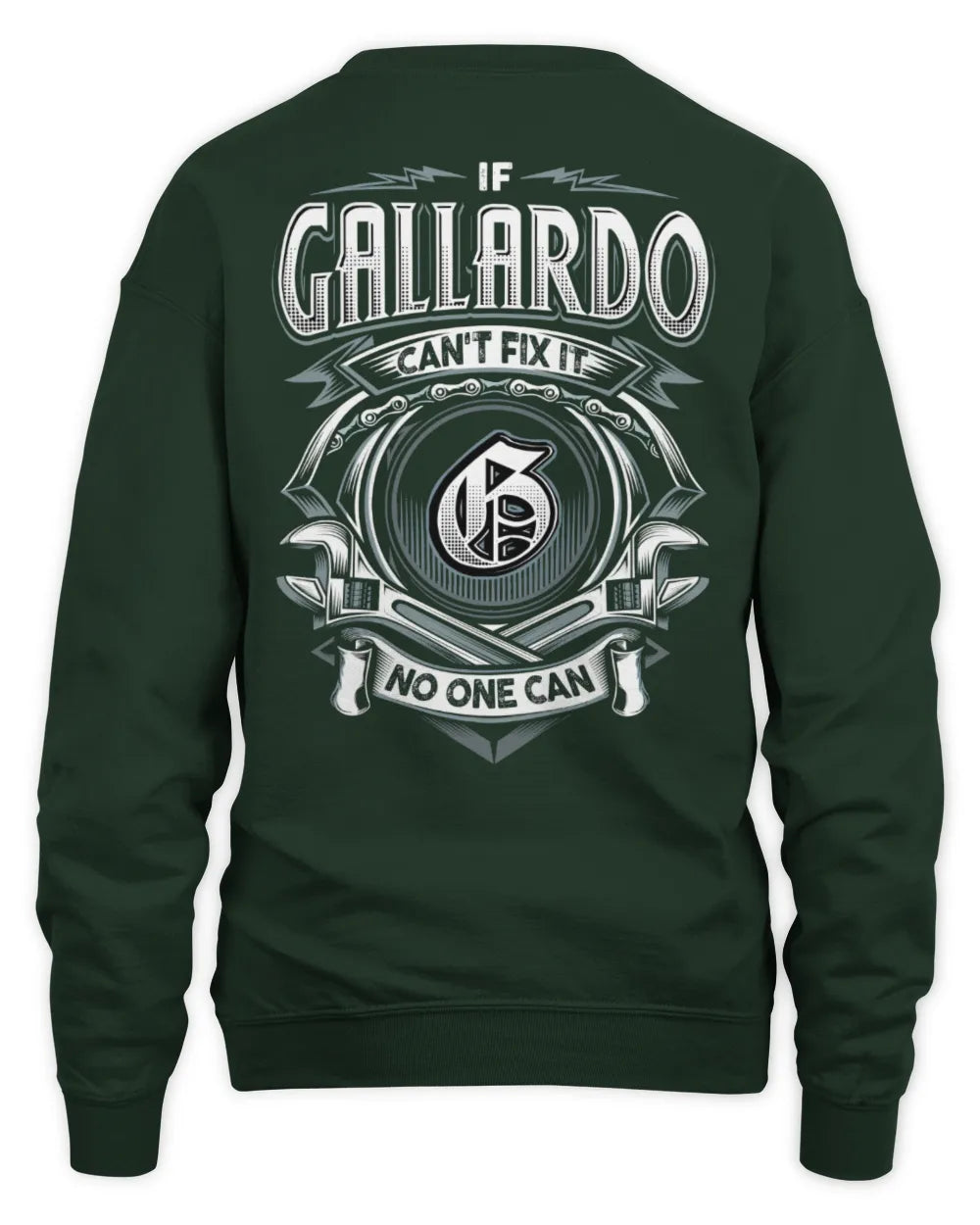 GALLARDO AP81-K4-626 - Personalized Ahmed Quote Apparel “If Ahmed Can't Fix It, No One Can” - Unisex Sweatshirt - Forest Green