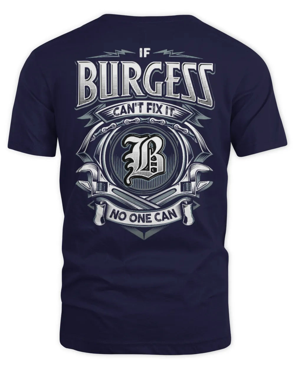 BURGESS AP81-K4-626 - Personalized Ahmed Quote Apparel “If Ahmed Can't Fix It, No One Can” - Unisex Standard T-Shirt - Navy