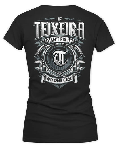 TEIXEIRA AP81-K4-626 - Personalized Ahmed Quote Apparel “If Ahmed Can't Fix It, No One Can” - Women's V-Neck T-Shirt - Black