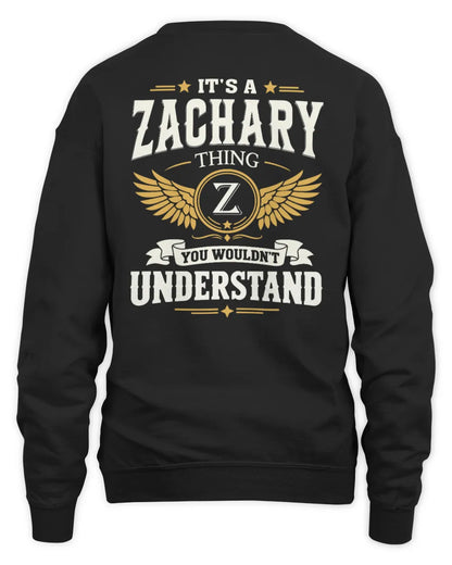 ZACHARY KT06-M008 It’s a [NAME] Thing – You Wouldn’t Understand | Personalized Vintage T-Shirt - Unisex Sweatshirt - Black