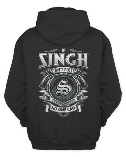 SINGH AP81-K4-626 - Personalized Ahmed Quote Apparel “If Ahmed Can't Fix It, No One Can” - Unisex Hoodie - Black
