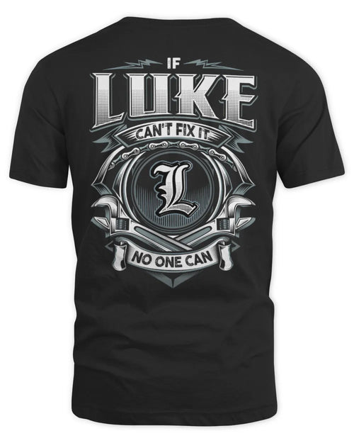 LUKE AP81-K4-626 - Personalized Ahmed Quote Apparel “If Ahmed Can't Fix It, No One Can” - Unisex Standard T-Shirt - Black