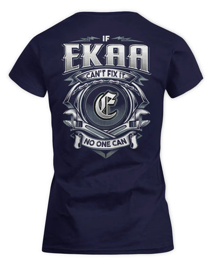 EKAA AP81-K4-626 - Personalized Ahmed Quote Apparel “If Ahmed Can't Fix It, No One Can” - Women's Standard T-Shirt - Navy