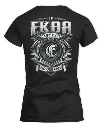 EKAA AP81-K4-626 - Personalized Ahmed Quote Apparel “If Ahmed Can't Fix It, No One Can” - Women's Standard T-Shirt - Black