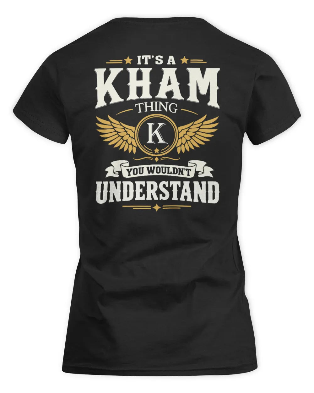 KHAM KT06-M008 It’s a [NAME] Thing – You Wouldn’t Understand | Personalized Vintage T-Shirt - Women's Standard T-Shirt - Black