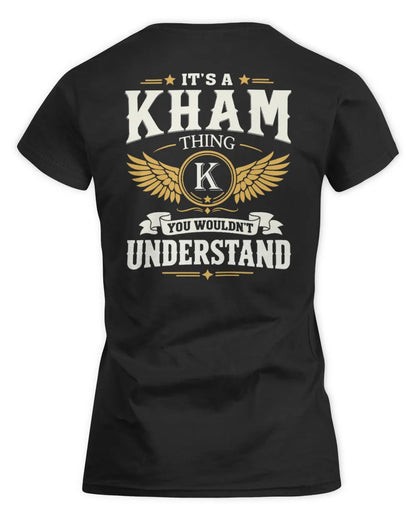KHAM KT06-M008 It’s a [NAME] Thing – You Wouldn’t Understand | Personalized Vintage T-Shirt - Women's Standard T-Shirt - Black