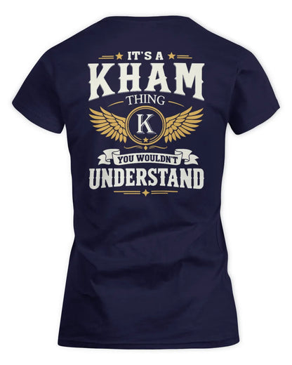 KHAM KT06-M008 It’s a [NAME] Thing – You Wouldn’t Understand | Personalized Vintage T-Shirt - Women's Standard T-Shirt - Navy