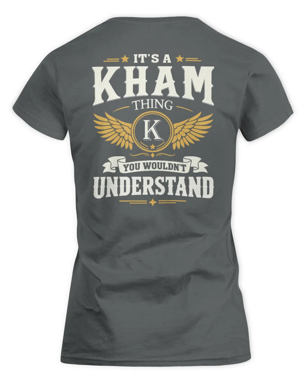 KHAM KT06-M008 It’s a [NAME] Thing – You Wouldn’t Understand | Personalized Vintage T-Shirt - Women's Standard T-Shirt - Charcoal