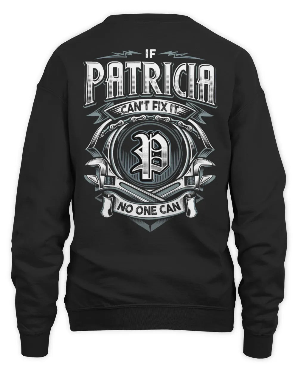 PATRICIA AP81-K4-626 - Personalized Ahmed Quote Apparel “If Ahmed Can't Fix It, No One Can” - Unisex Sweatshirt - Black