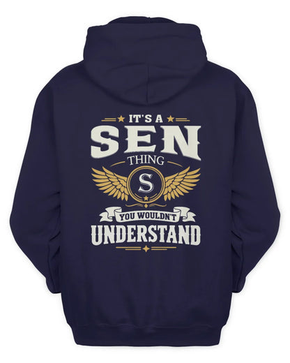 SEN KT06-M008 It’s a [NAME] Thing – You Wouldn’t Understand | Personalized Vintage T-Shirt - Unisex Hoodie - Navy