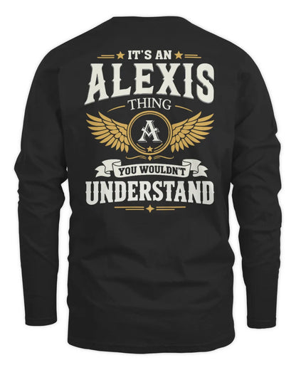 ALEXIS KT06-M008 It’s a [NAME] Thing – You Wouldn’t Understand | Personalized Vintage T-Shirt - Men's Long Sleeved T-Shirt - Black