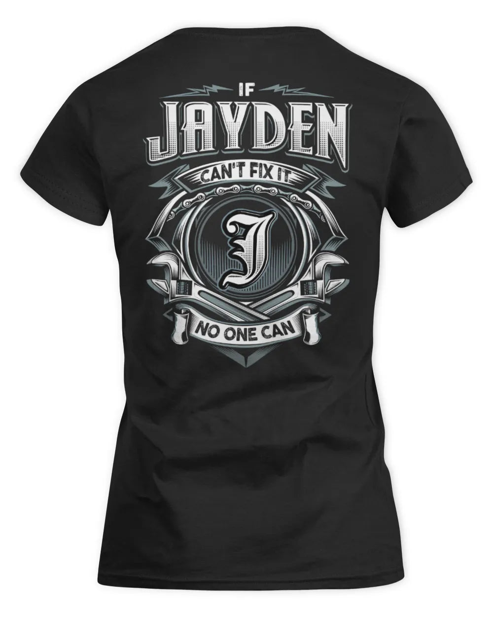 JAYDEN AP81-K4-626 - Personalized Ahmed Quote Apparel “If Ahmed Can't Fix It, No One Can” - Women's Standard T-Shirt - Black