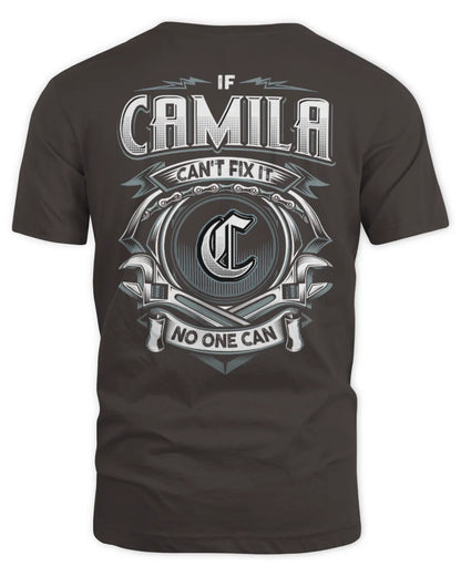 CAMILA AP81-K4-626 - Personalized Ahmed Quote Apparel “If Ahmed Can't Fix It, No One Can” - Unisex Standard T-Shirt - Dark Chocolate
