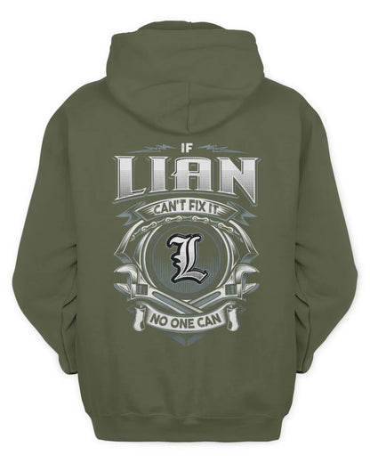 LIAN AP81-K4-626 - Personalized Ahmed Quote Apparel “If Ahmed Can't Fix It, No One Can” - Unisex Hoodie - Military Green