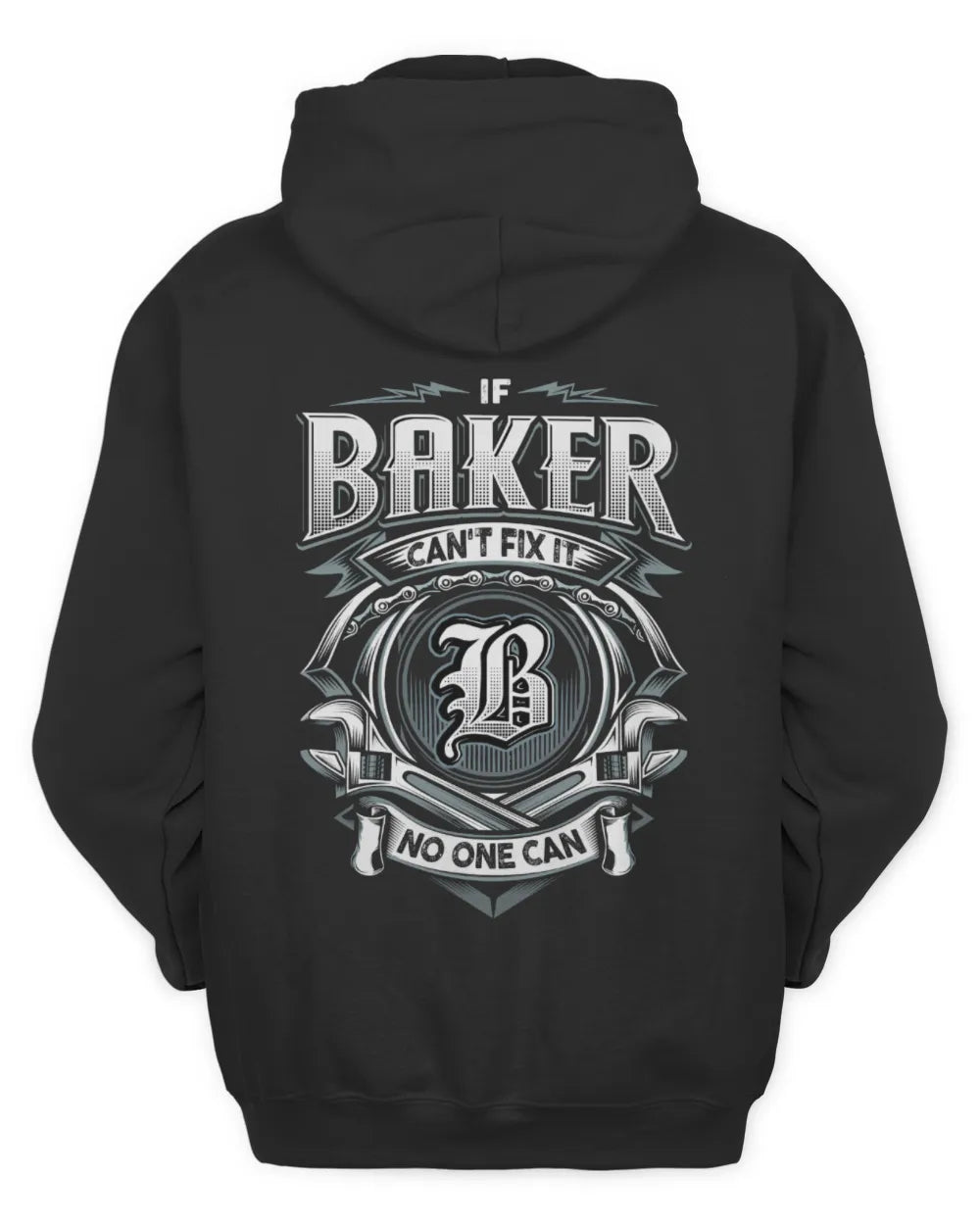 BAKER AP81-K4-626 - Personalized Ahmed Quote Apparel “If Ahmed Can't Fix It, No One Can” - Unisex Hoodie - Black
