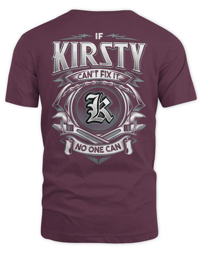 KIRSTY AP81-K4-626 - Personalized Ahmed Quote Apparel “If Ahmed Can't Fix It, No One Can” - Unisex Standard T-Shirt - Maroon