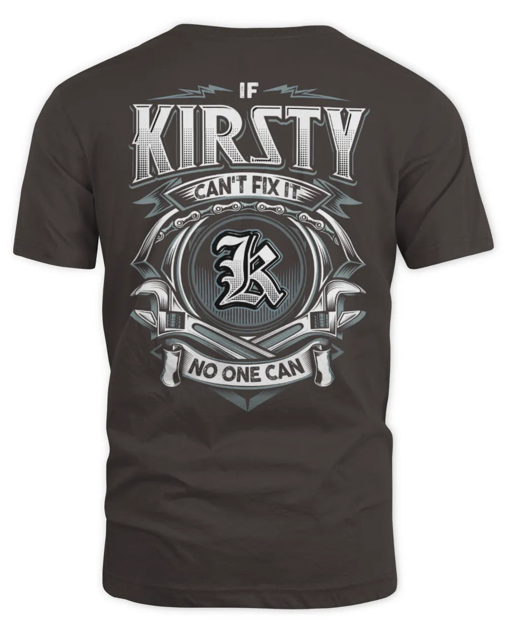 KIRSTY AP81-K4-626 - Personalized Ahmed Quote Apparel “If Ahmed Can't Fix It, No One Can” - Unisex Standard T-Shirt - Dark Chocolate