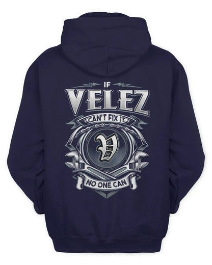 VELEZ AP81-K4-626 - Personalized Ahmed Quote Apparel “If Ahmed Can't Fix It, No One Can” - Unisex Hoodie - Navy