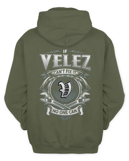 VELEZ AP81-K4-626 - Personalized Ahmed Quote Apparel “If Ahmed Can't Fix It, No One Can” - Unisex Hoodie - Military Green