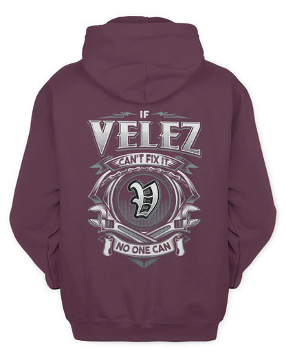 VELEZ AP81-K4-626 - Personalized Ahmed Quote Apparel “If Ahmed Can't Fix It, No One Can” - Unisex Hoodie - Maroon