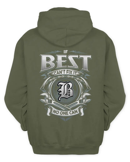 BEST AP81-K4-626 - Personalized Ahmed Quote Apparel “If Ahmed Can't Fix It, No One Can” - Unisex Hoodie - Military Green