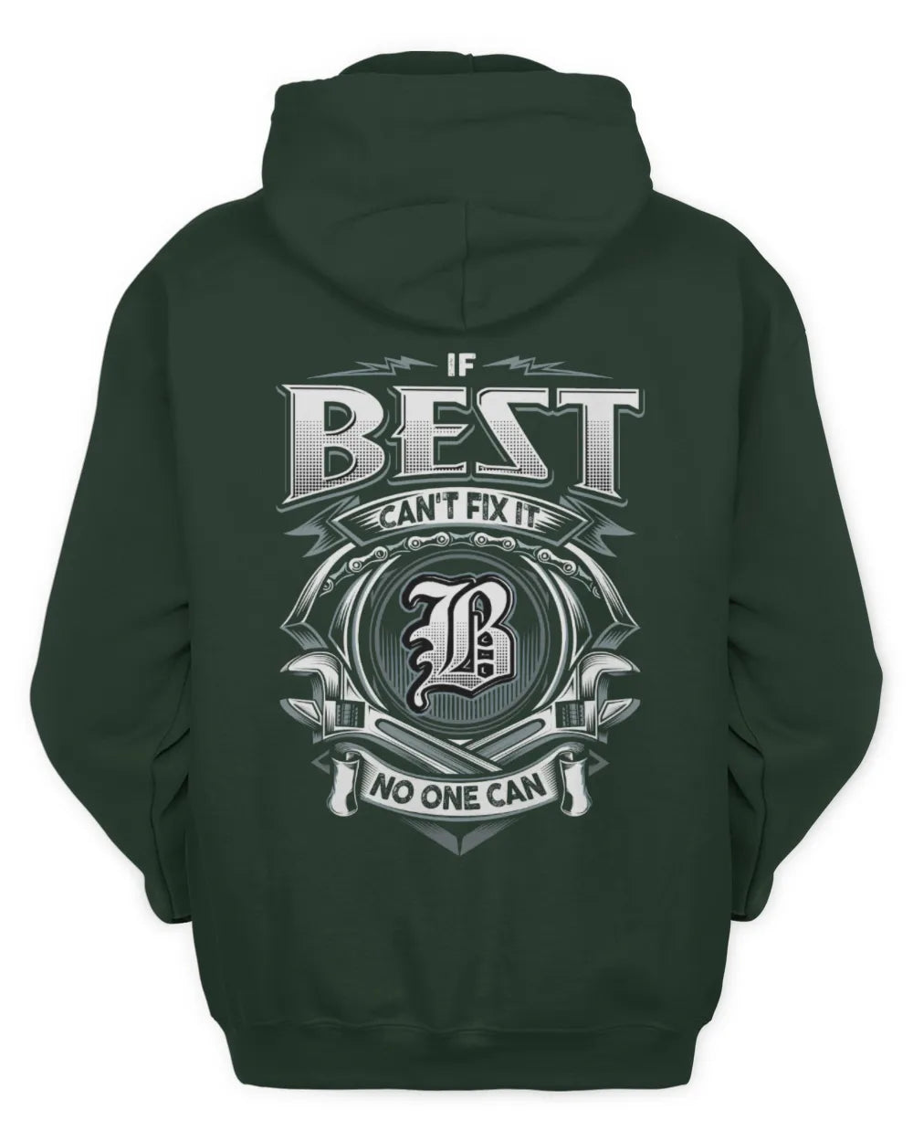 BEST AP81-K4-626 - Personalized Ahmed Quote Apparel “If Ahmed Can't Fix It, No One Can” - Unisex Hoodie - Forest Green