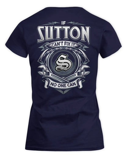 SUTTON AP81-K4-626 - Personalized Ahmed Quote Apparel “If Ahmed Can't Fix It, No One Can” - Women's Standard T-Shirt - Navy