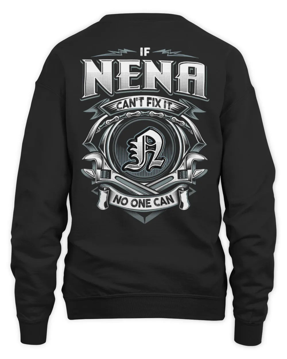 NENA AP81-K4-626 - Personalized Ahmed Quote Apparel “If Ahmed Can't Fix It, No One Can” - Unisex Sweatshirt - Black