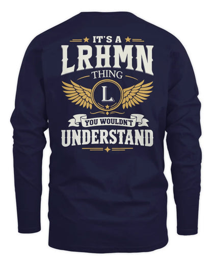 LRHMN KT06-M008 It’s a [NAME] Thing – You Wouldn’t Understand | Personalized Vintage T-Shirt - Men's Long Sleeved T-Shirt - Navy